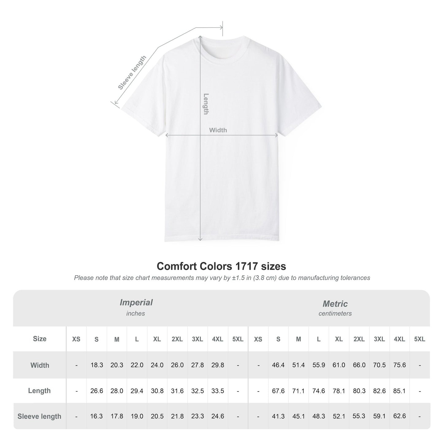 VOID - Comfort Colors — Minimalist Vertical Text Tee